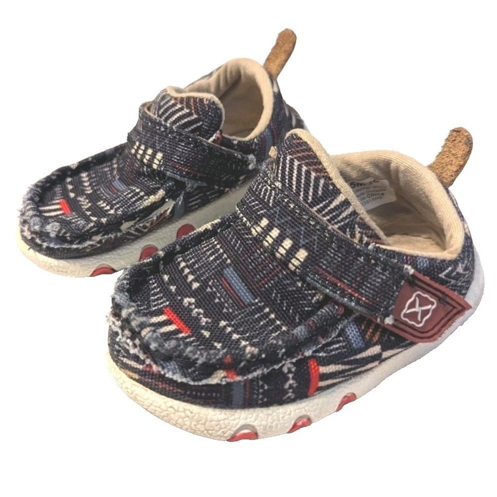 Twisted X‎ ICA0020 Infant Kicks Multi Color Geometric Fabric Leather Shoes 5M